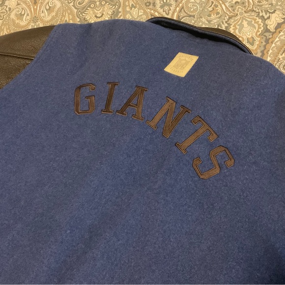 Vintage NFL Reebok Gridiron Classic NY Giants Football Varsity Jacket Mens Sz L - Picture 9 of 12